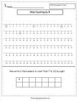 skip counting by 8 worksheet