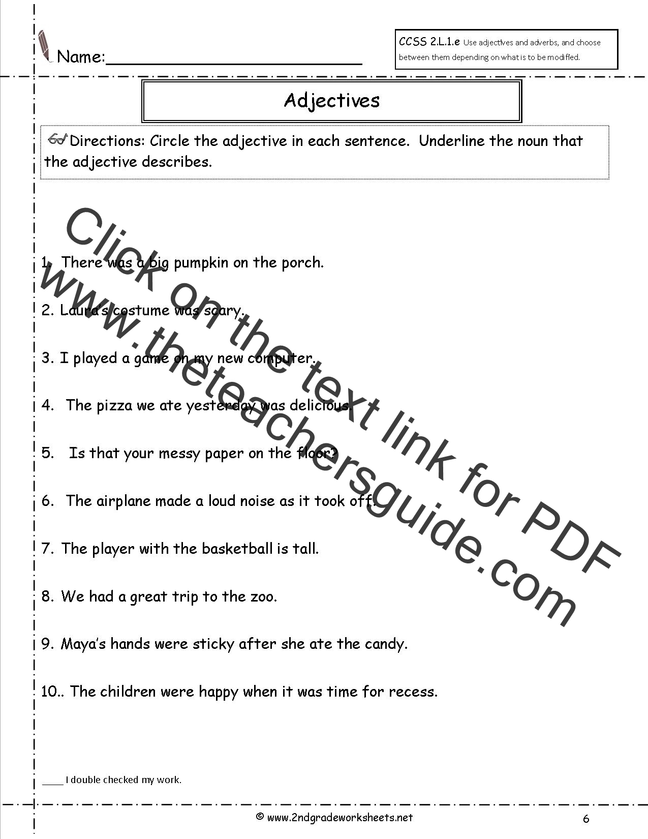 4th-grade-adjective-worksheets