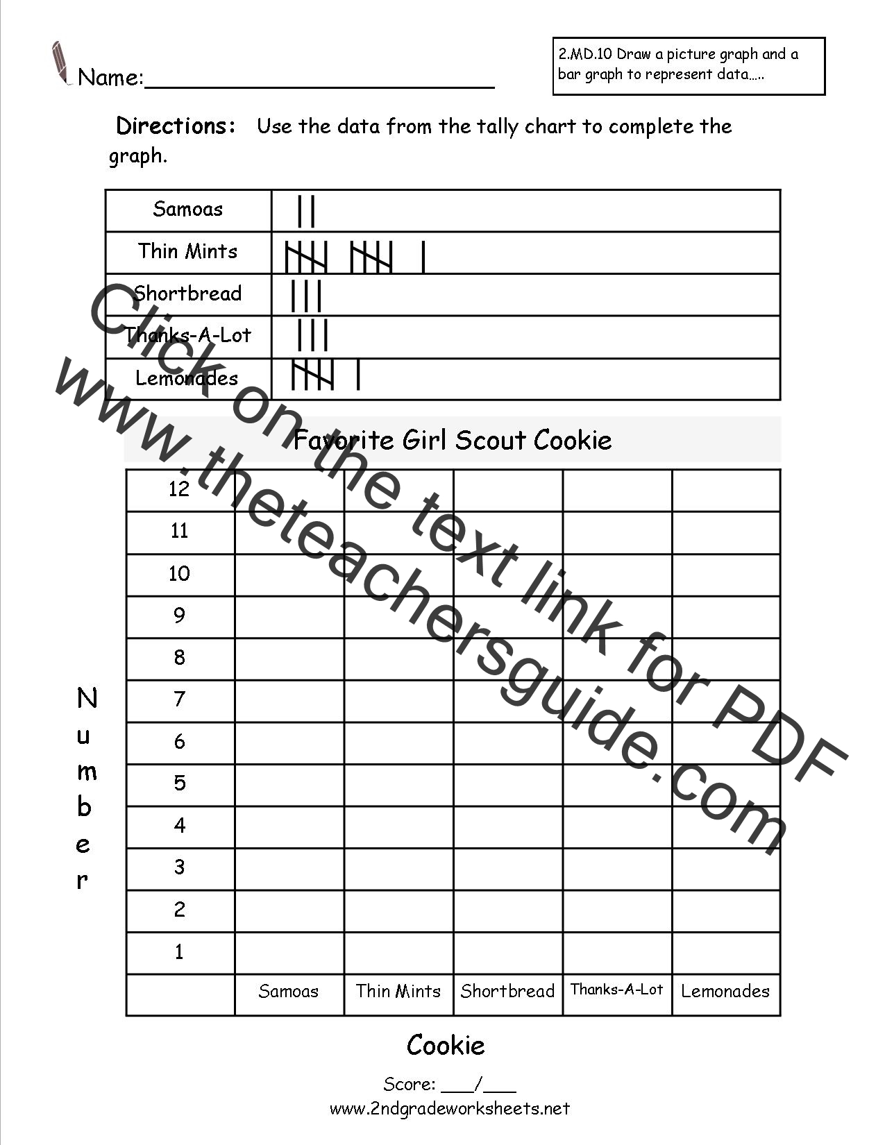 Tally Chart Bar Graph Worksheet