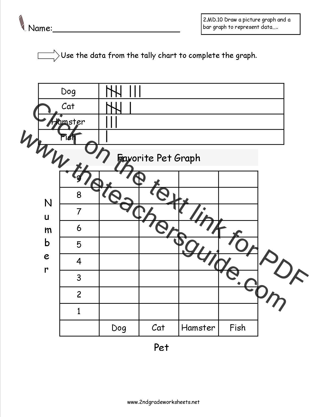 Tally Chart Worksheets Grade 4