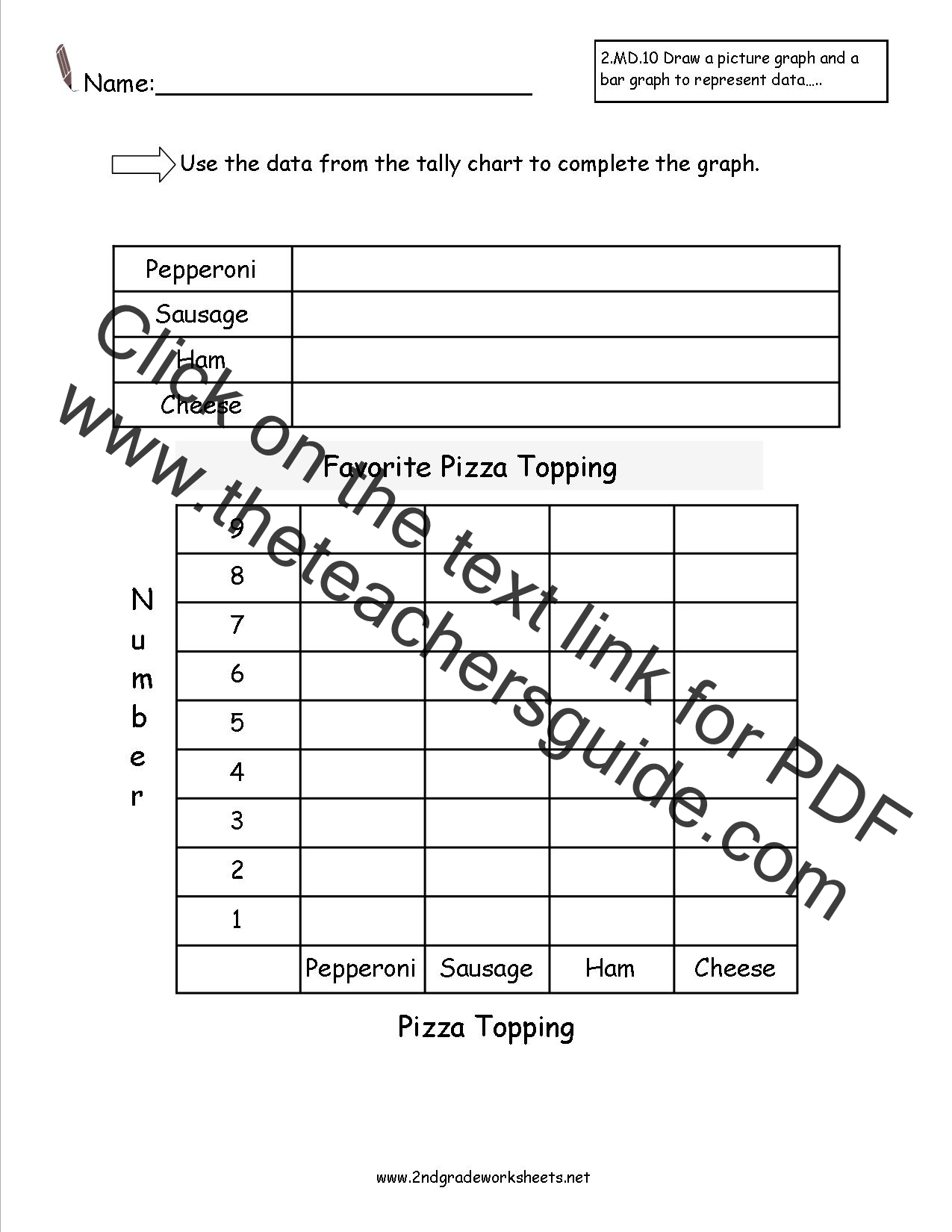 Tally Chart Bar Graph Worksheet