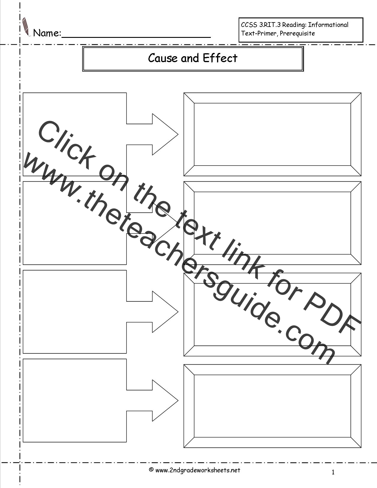 Blank Cause Effect Chart