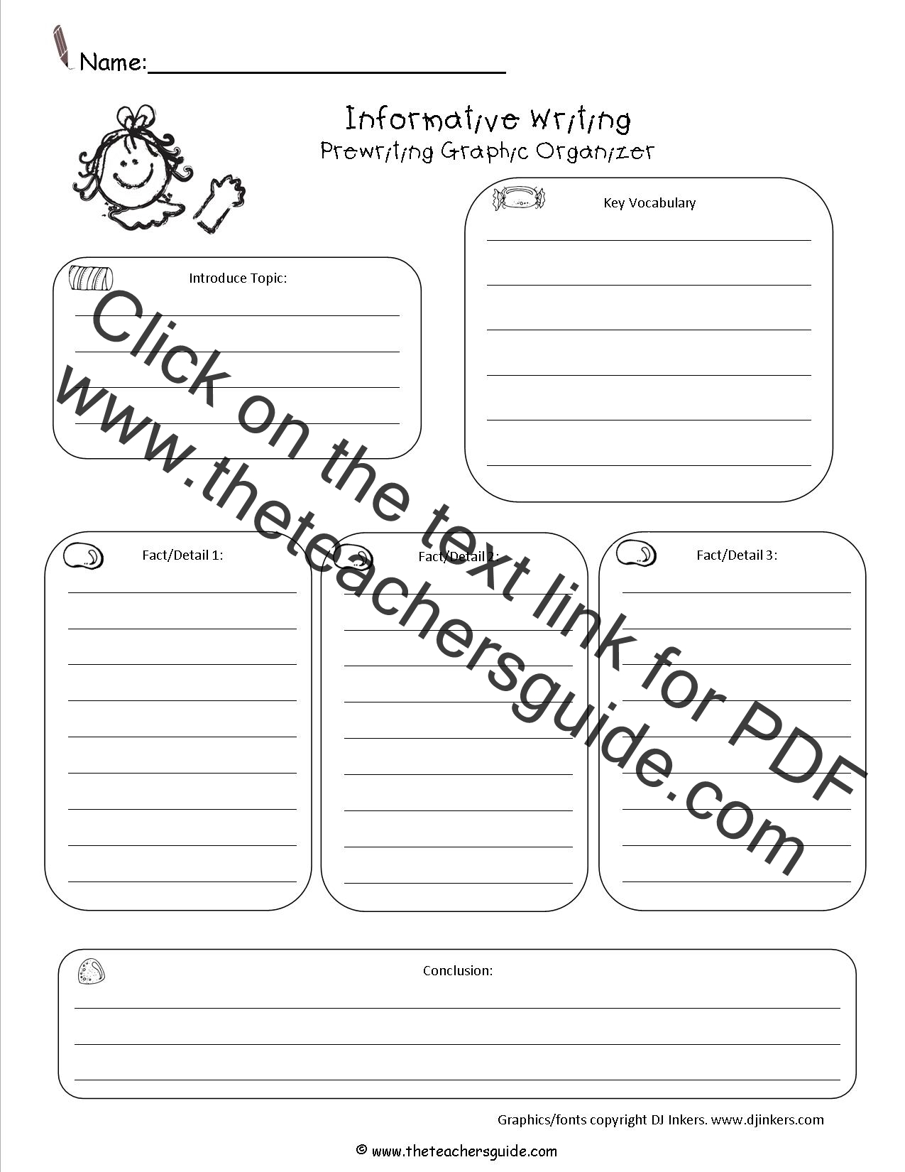 Expository essay graphic organizers middle school