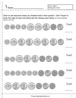 counting coins worksheet
