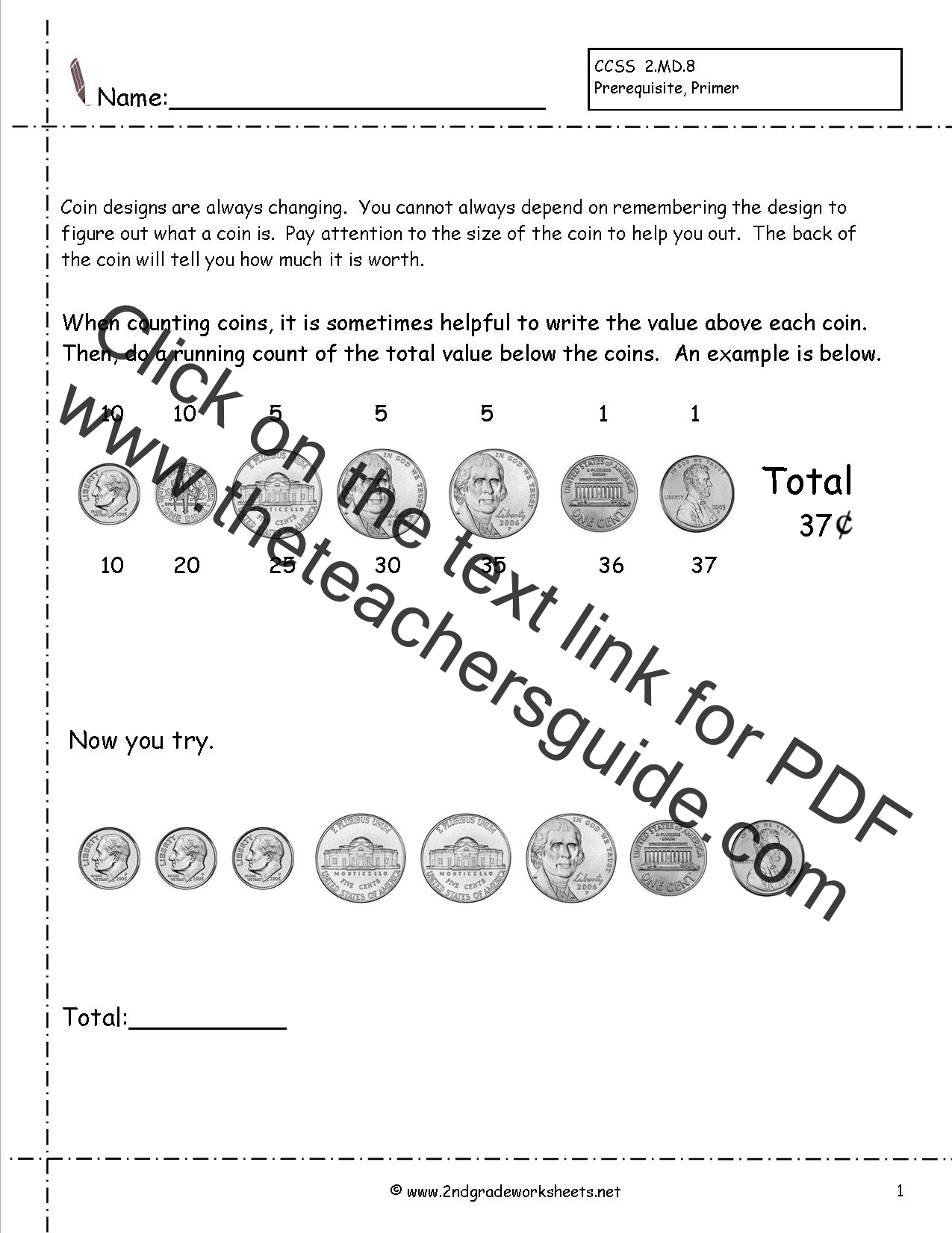 Coin Values Chart For Kids