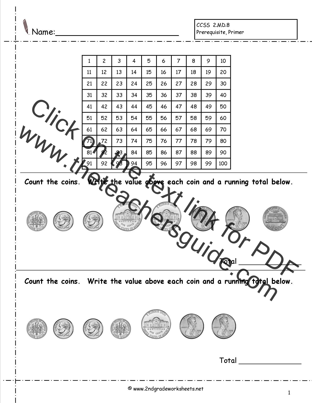 Coin Chart Printable