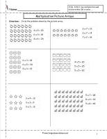 multiplication array worksheets