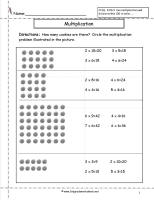 multiplication arrays worksheet