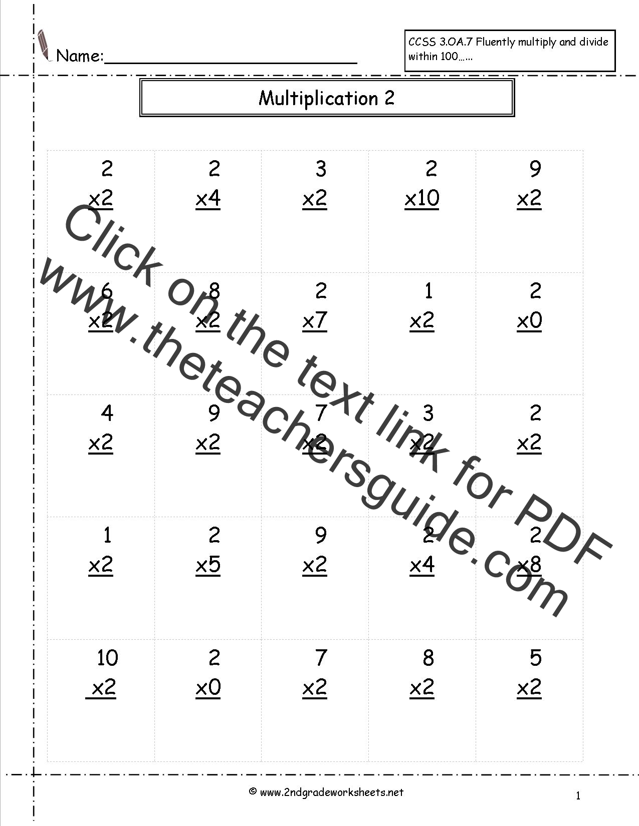  Multiplication Worksheets And Printouts