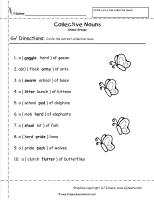 collective nouns worksheet 