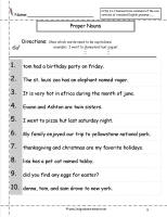 common and proper nouns worksheet