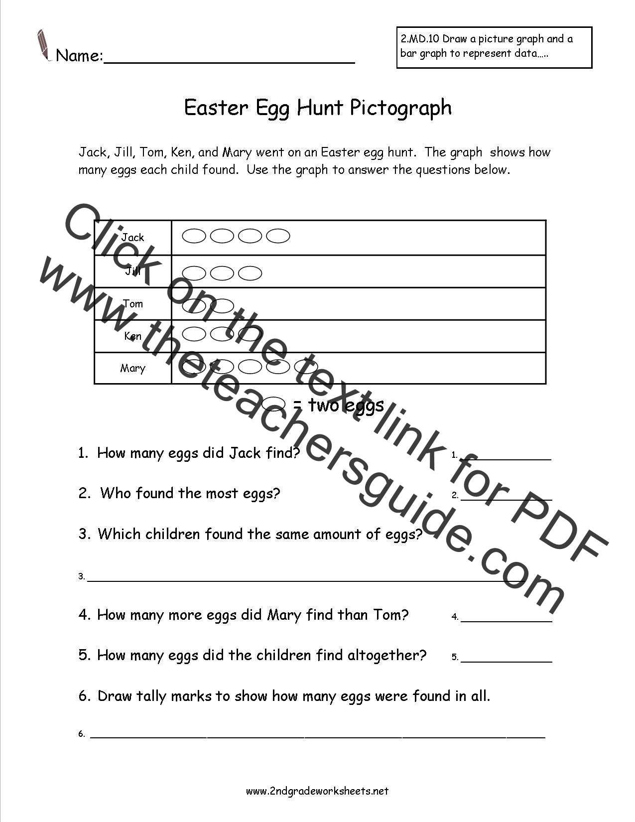 Tally Chart Worksheets Grade 5