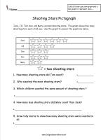 shooting stars pictograph worksheet
