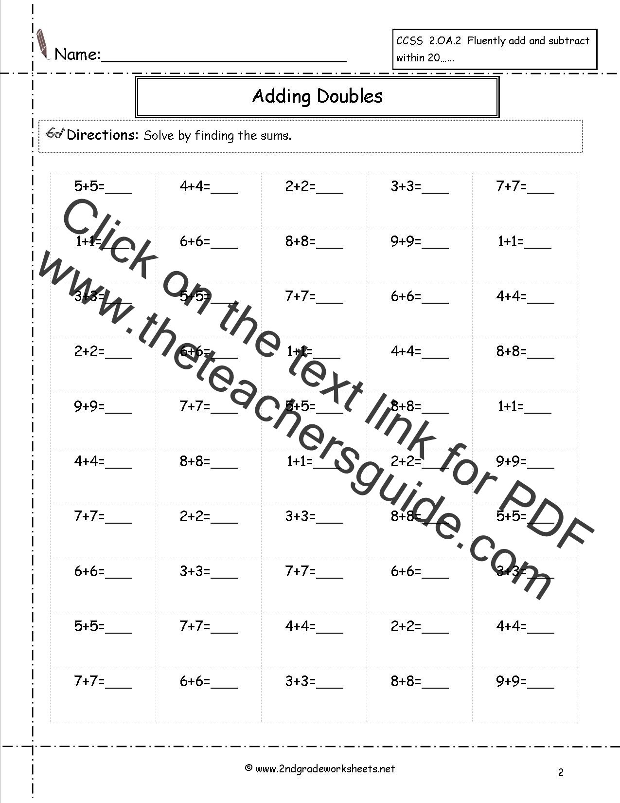 Free Printable Bar Model Worksheets