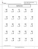 free subtraction regrouping worksheets