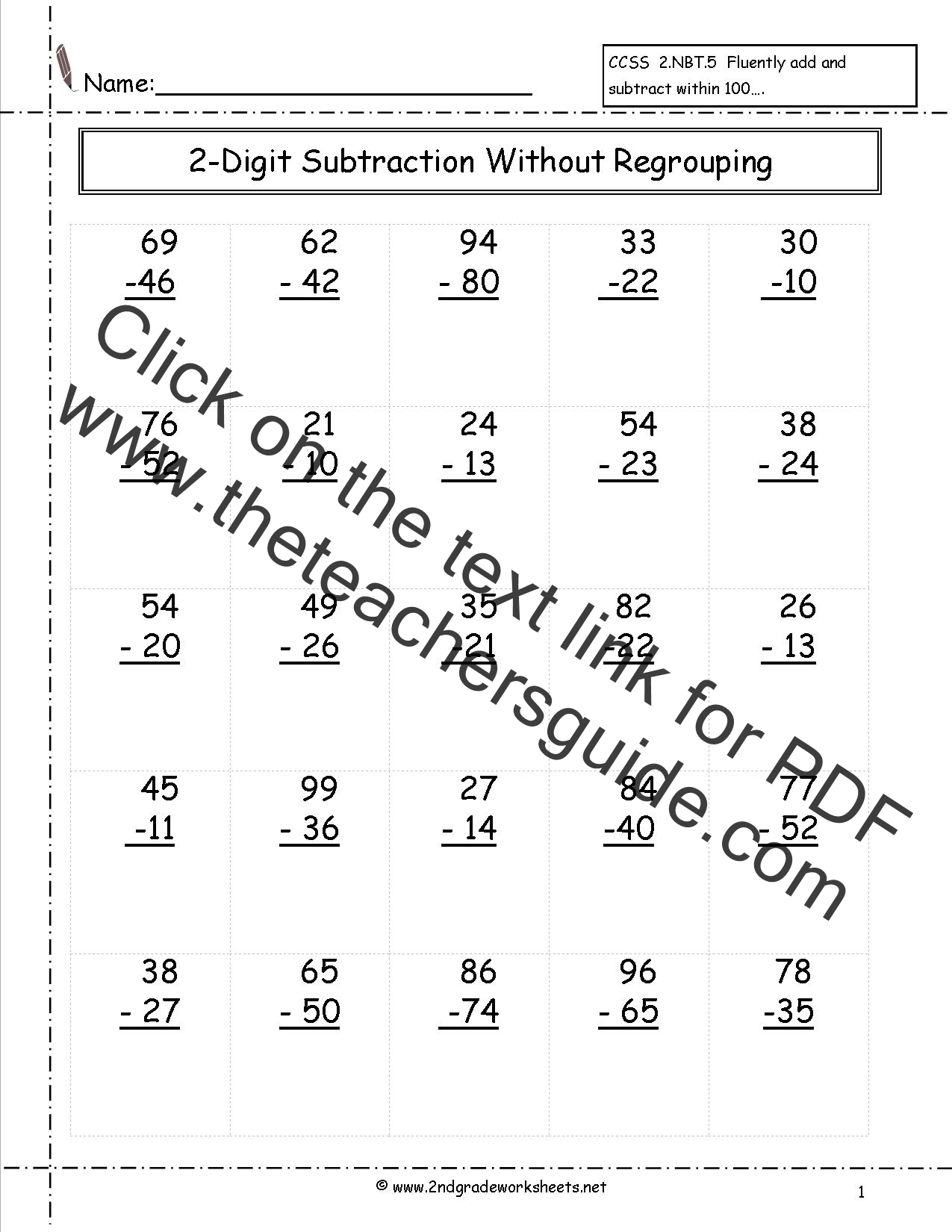 Subtraction Worksheets | ABITLIKETHIS