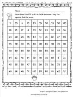 100th day maze printout