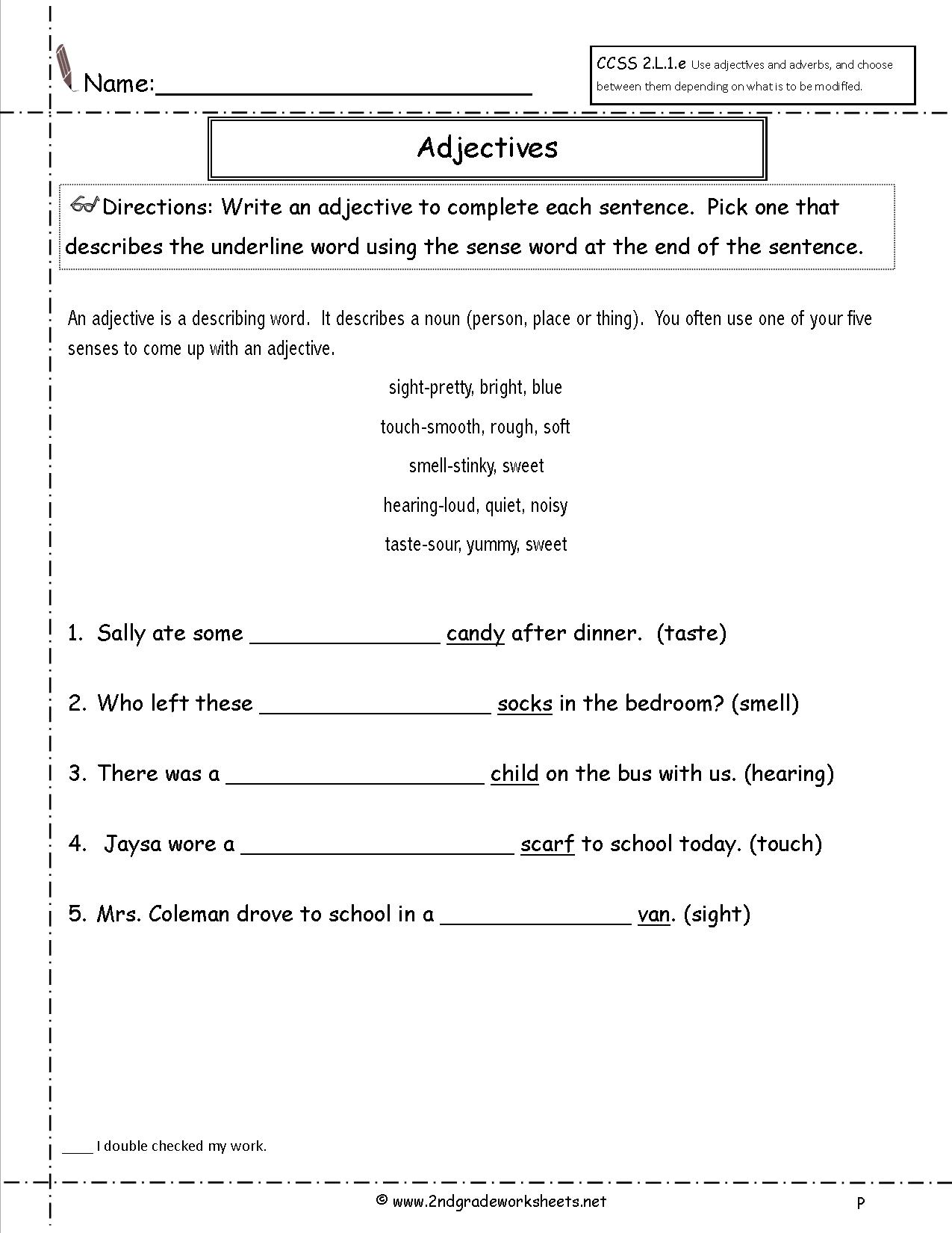 free-using-adjectives-worksheets