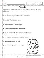 adverbs worksheet