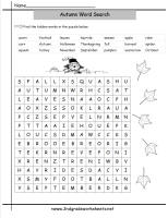 autumn wordsearch