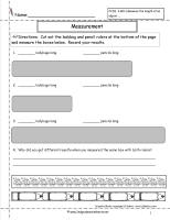 measuring worksheet