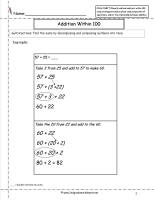 addition worksheets