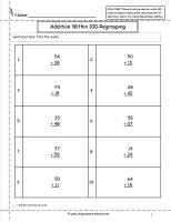 two digit addition worksheets