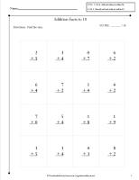 addition worksheets