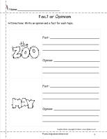 fact or opinion worksheet