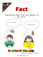 fact or opinion anchor chart