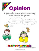 fact or opinion anchor chart
