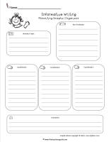 informative writing organizer