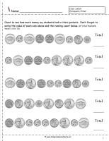 counting coins worksheet