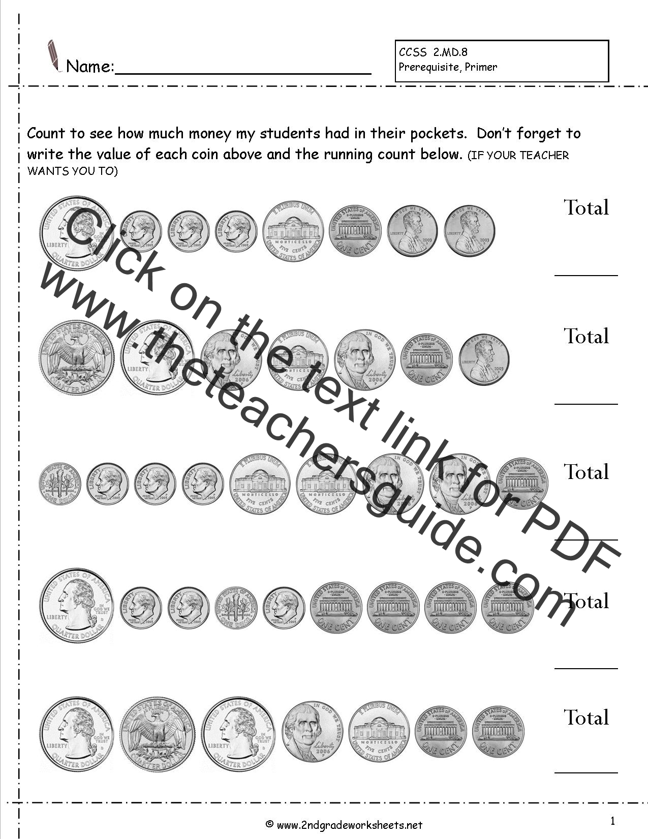 money worksheets counting coins