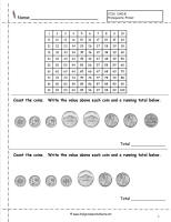 counting coins worksheet