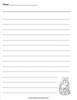 easter writing paper