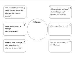 halloween writing planning graph