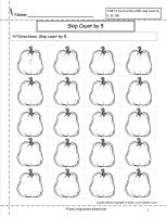 pumpkin skip count worksheet