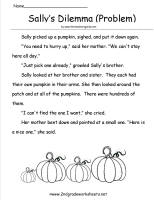 pumpkin comprehension paper