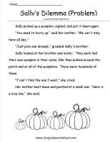 pumpkin comprehension paper