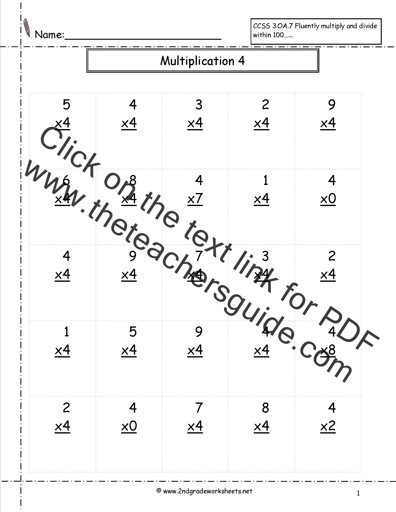 multiplication jumble worksheet