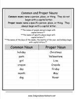 proper nouns worksheet