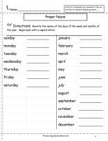 common and proper nouns worksheet