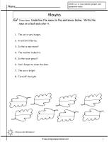 nouns worksheet