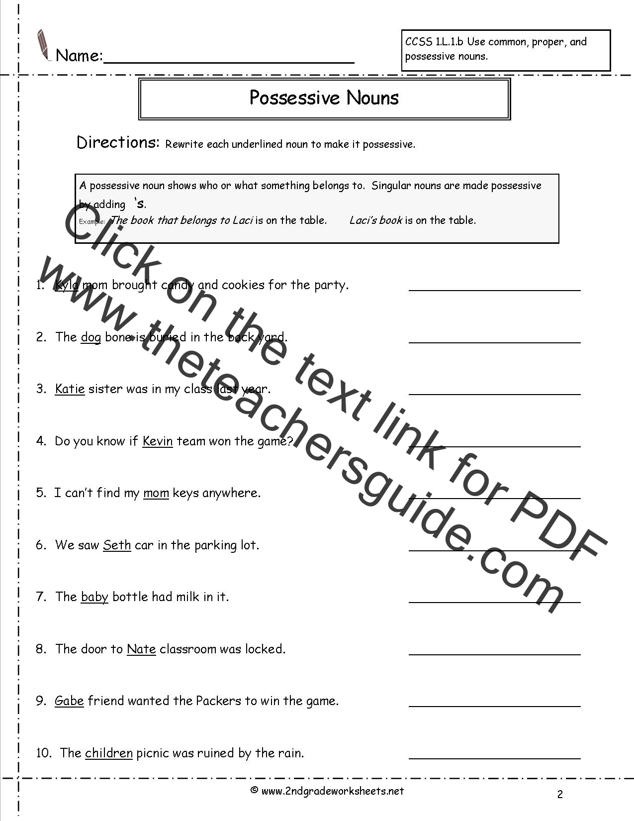 second-grade-possessive-nouns-worksheets