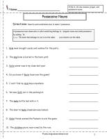 possessive nouns worksheet