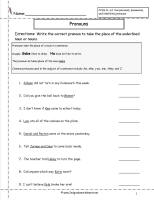 pronouns worksheet