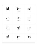 initial blends with words flashcards