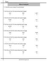 phonics worksheet