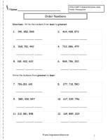 Second Grade Place Value Worksheets